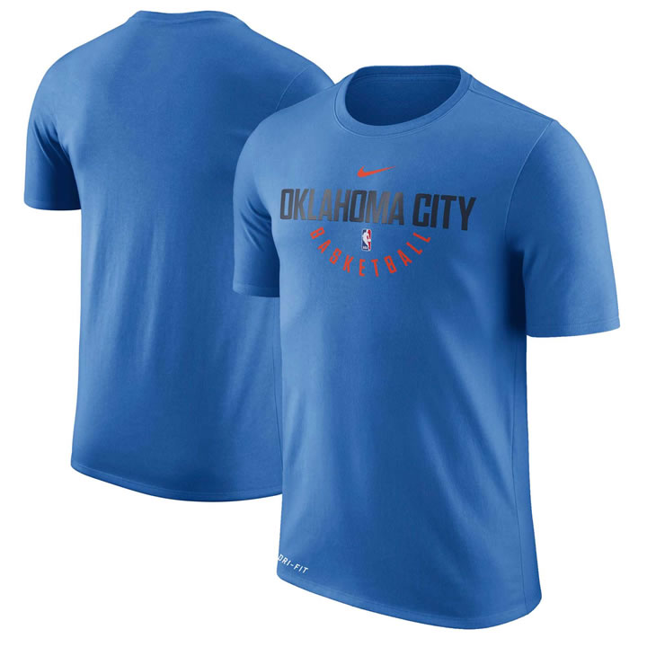 Oklahoma City Thunder Nike Practice Performance T-Shirt Blue,We sell and wholesale Oklahoma City Thunder Nike Practice Performance T-Shirt Blue on line form chian!